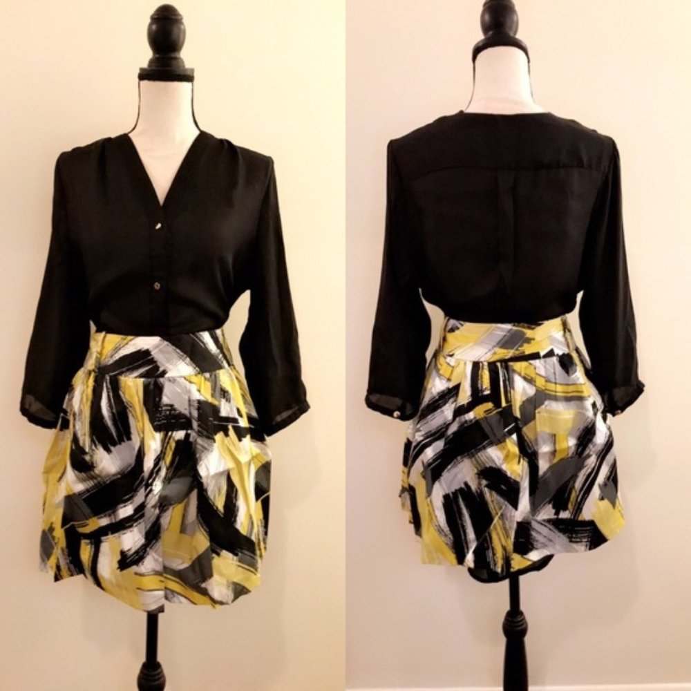 ❤️HostPick❤️Beautiful Yellow Print Skirt